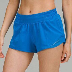 Lululemon Hotty Hot Low-Rise Lined Short 2.5" - 8 Poolside Blue